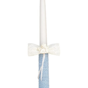 Christening candle Baby Blue