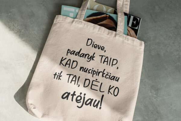 Shoping bag ,,Dieve,padaryk taip...,,