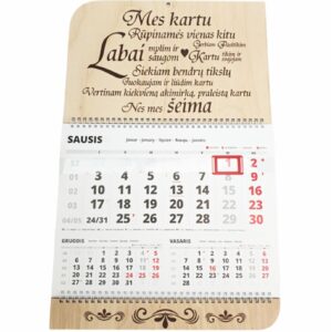 Wall calendar ,,Mes kartu,,