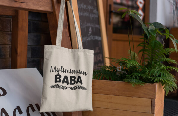 Shoping bag ,,Mylimiausia baba,,
