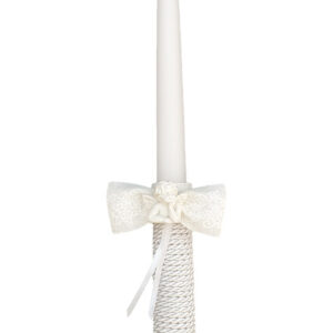 Christening candle White