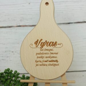 Mini cutting board ,,Vyras tai zmogus,,