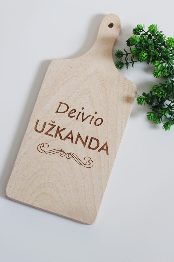 Personalised Cutting board ,,Deivio uzkanda,,