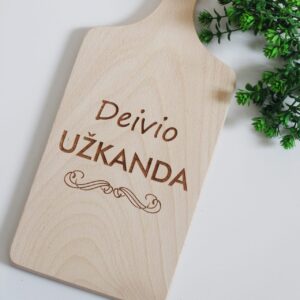 Personalised Cutting board ,,Deivio uzkanda,,