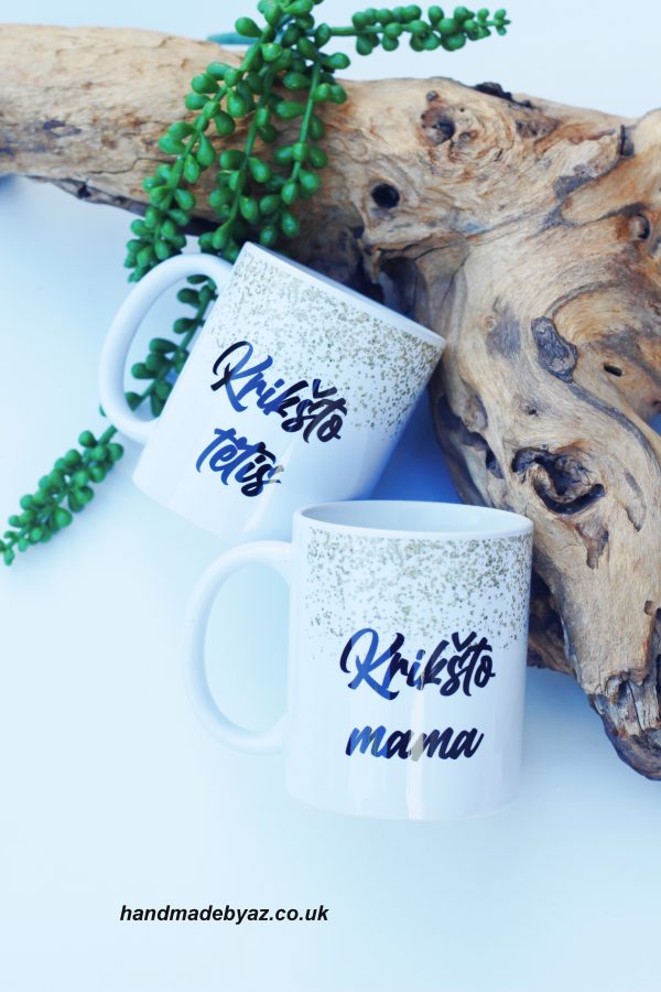 Cups set   ,,Kriksto tetis/mama,,