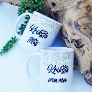 Cups set   ,,Kriksto tetis/mama,,
