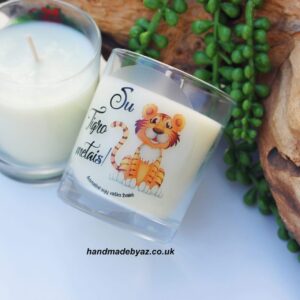 Soy Wax Candle ,,Su Tigro metais,,