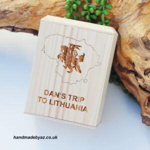 Personalised Piggy bank ,,Dan's trip to Lithuania,,