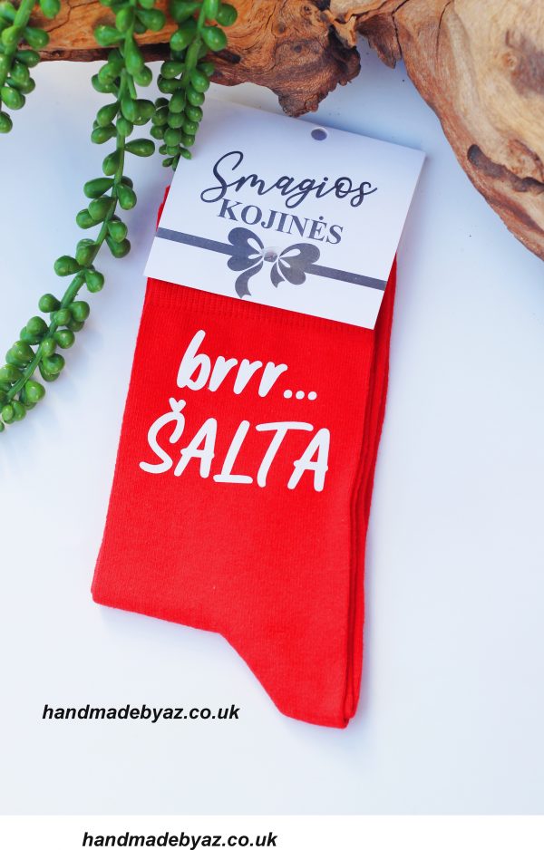 Printed Sock for Women ,,Brrrr.... salta,,