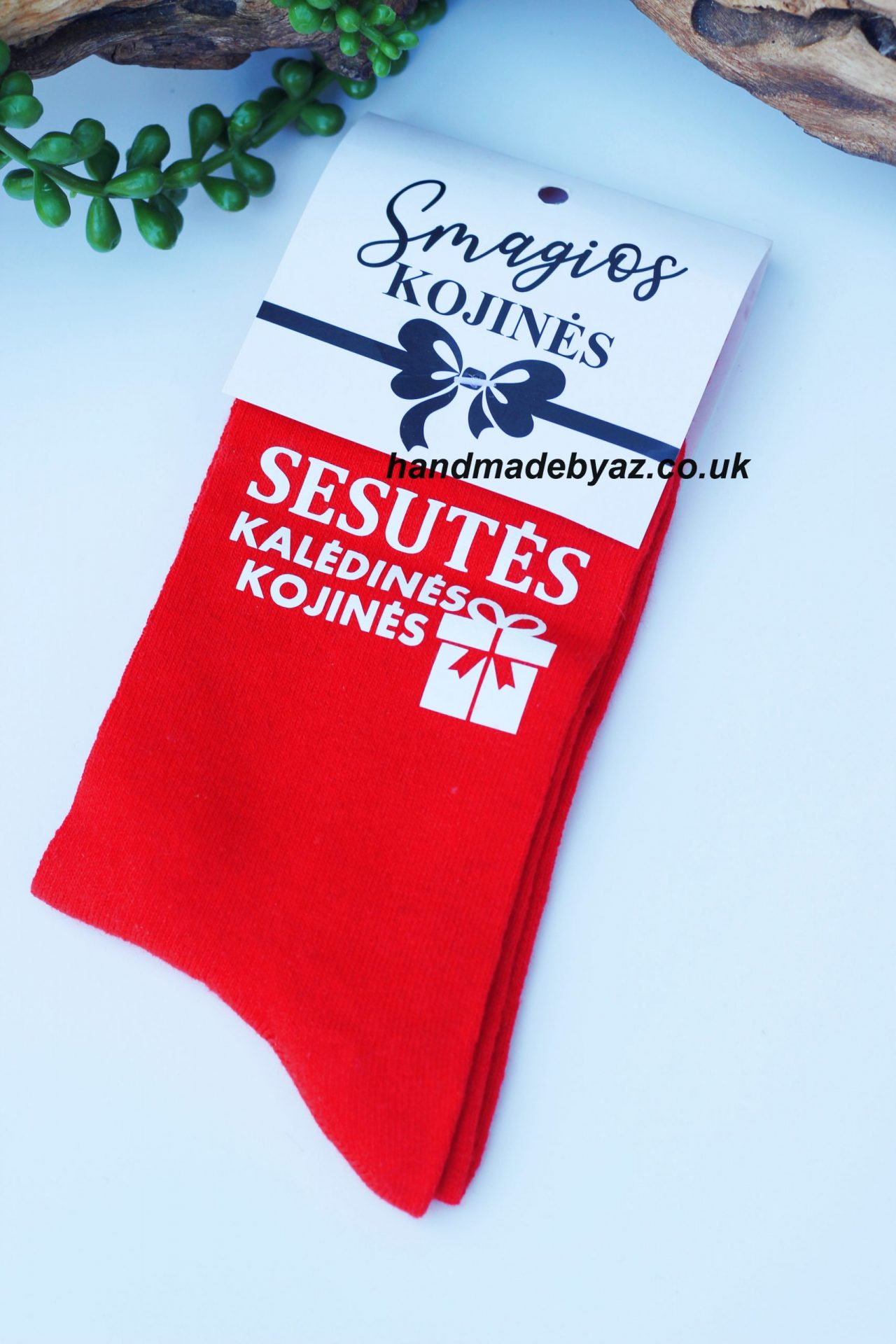 Printed Sock for Women ,,Sesutes Kaledines kojines,,