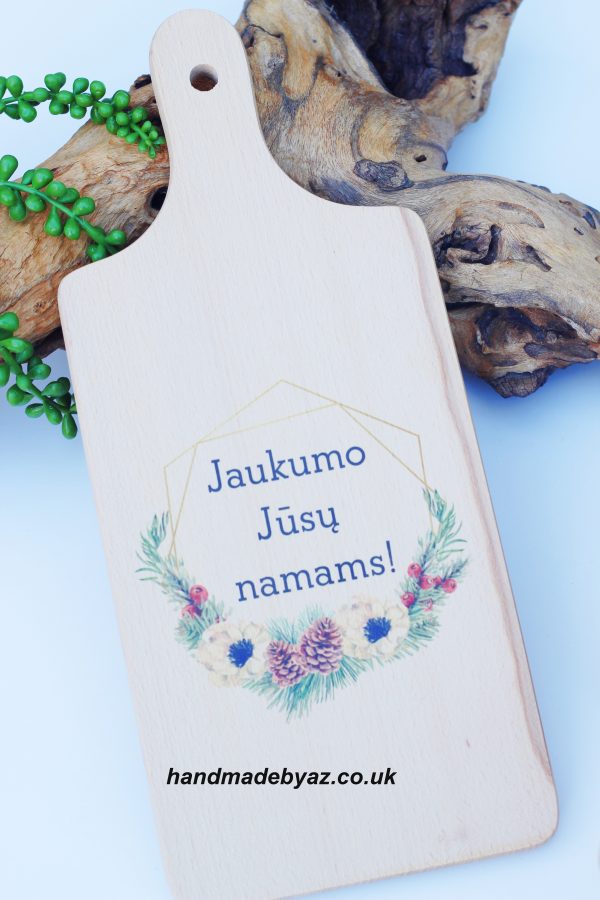 Cutting board ,,Jaukumo Jusu namams,,