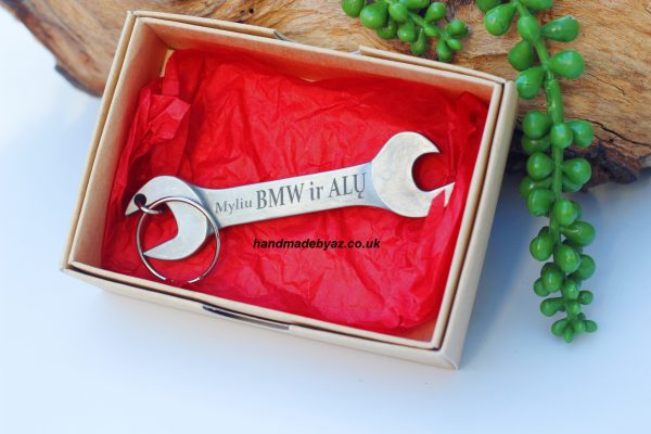 Key Chain with bottle opener ,,Myliu BMW ir alu,, - Image 2