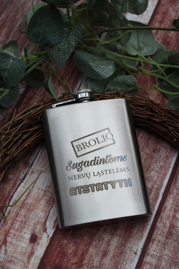 Metal Flask ,,Brolio sugadintoms nervu lastelems atstatyti,,