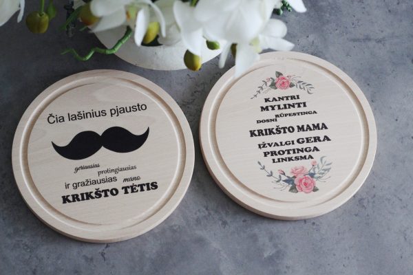 Cutting board set ,,Kriksto tetis,Kriksto mama,,