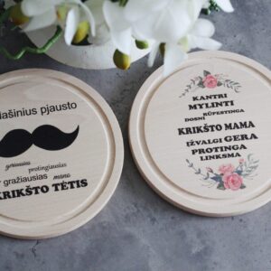 Cutting board set ,,Kriksto tetis,Kriksto mama,,