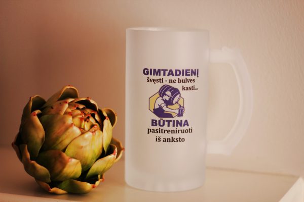 Beer mugs ,,Gimtadieni svesti-ne bulves kasti,,