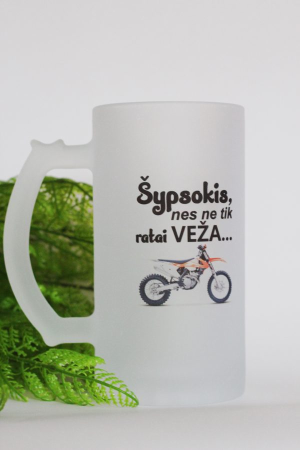 Beer mugs ,,Sypsokis,nes ne tik ratai veza,,
