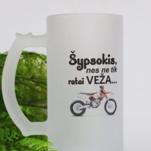 Beer mugs ,,Sypsokis,nes ne tik ratai veza,,