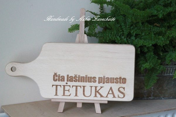 Cutting board ,,Cia lasinius pjausto senelis,,
