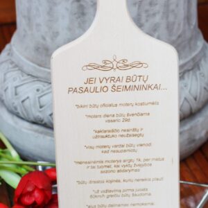 Cutting board ,,Jei vyrai butu pasaulio seimininkai,,