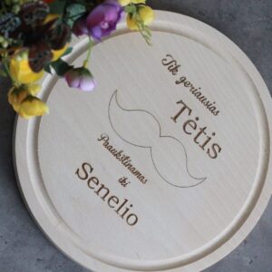 Cutting board ,,Tik geriausias tetis paaukstinamas iki senelio,,