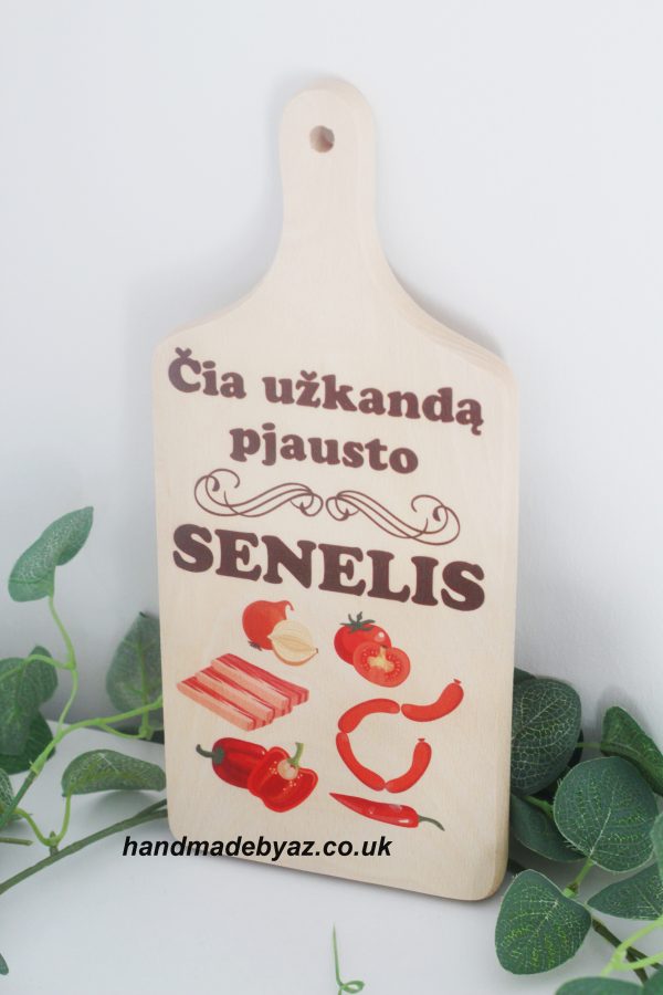 Cutting board ,,Cia uzkanda pjausto senelis,,