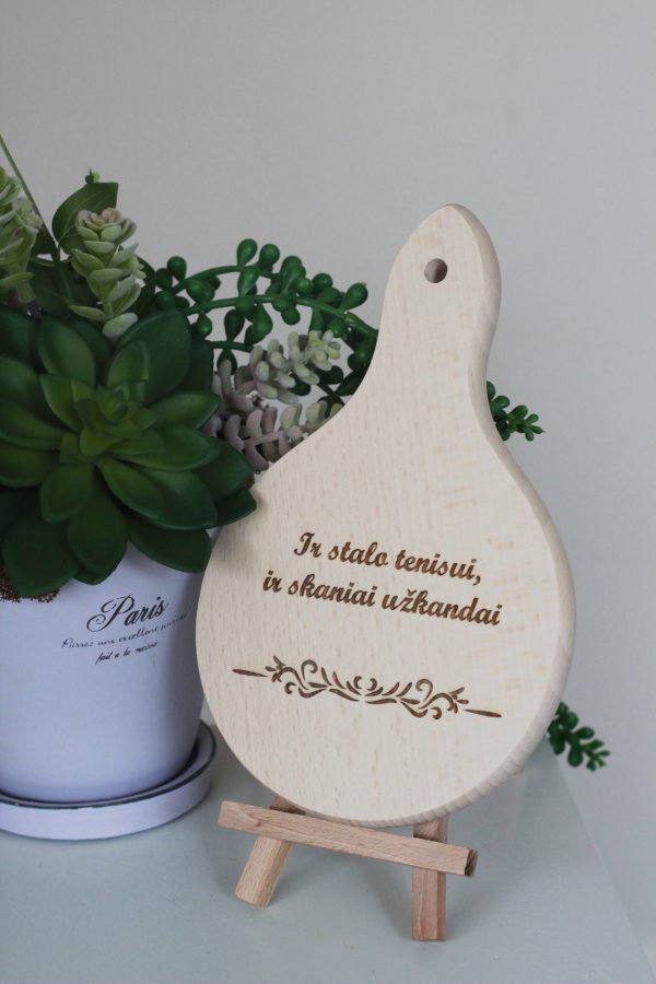 Mini cutting board ,,Ir stalo tenisui ir skaniai uzkandai,,