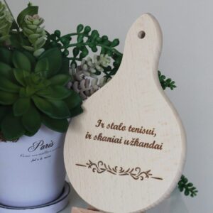 Mini cutting board ,,Ir stalo tenisui ir skaniai uzkandai,,
