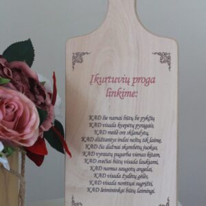 Cutting board ,,Ikurtuviu proga linkime,,