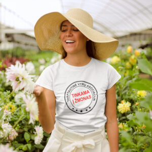Printed T-shirt for Women ,,Tinkama i zmonas,,