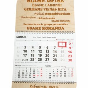 Wall calendar ,,Siame ofise,,