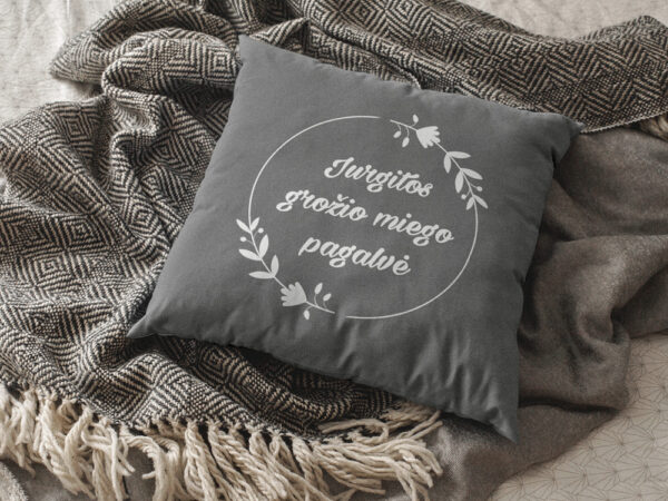 Personalised Pillow with print ,,Jurgitos grozio miego,,