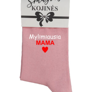 Printed Sock for Women ,,Mylimiausia mama,,