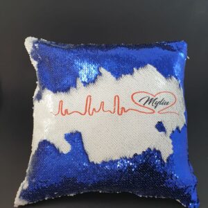 Sequin Pillow with print ,,Myliu,,