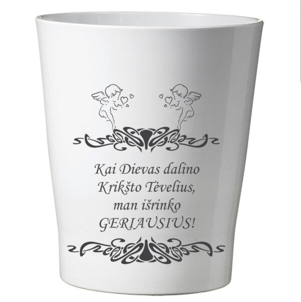 Flowers pot ,,Kai Dievas dalino Kriksto tevelius,,