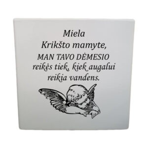 Flowers pot ,,Miela Kriksto mamyte...,,