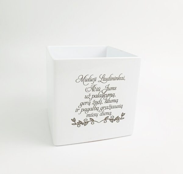 Flowers pot ,,Mielieji liudininkai...,,