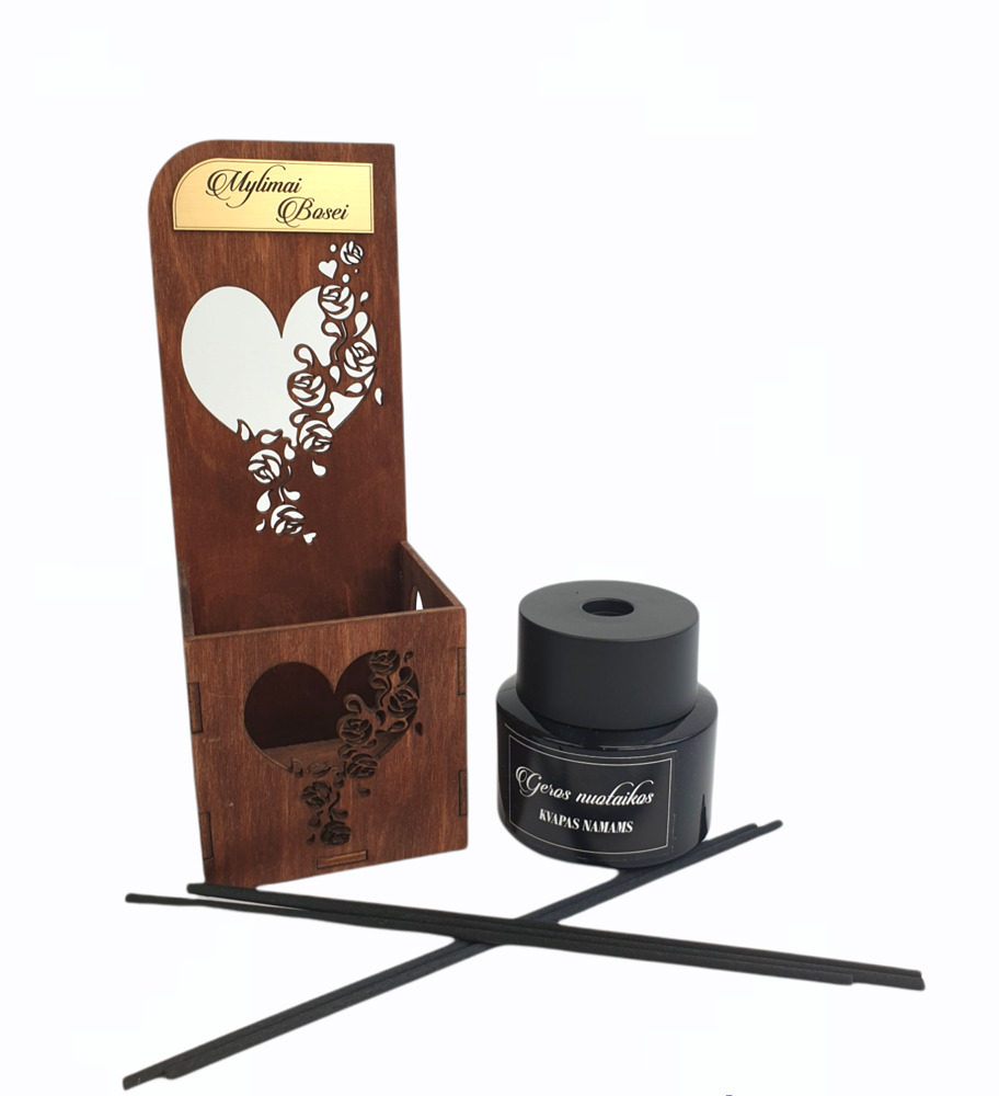 Reed Diffuser in a wooden box ,,Mylimai bosei,,