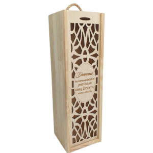 Wooden  Wine Box ,,Dienoms kurioms apibudinti...,,