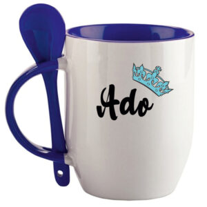 Personalised Cup with Spoon ,,Ado,,
