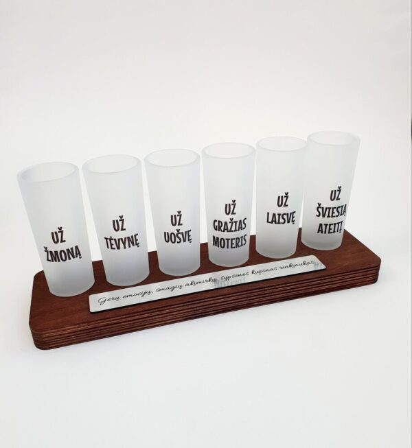 Personalised Shots with stand ,,Uz...,,