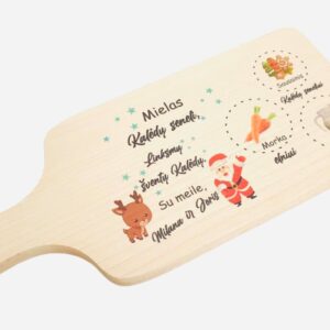Personalised Cutting board ,,Mielas Kaledu seneli,,