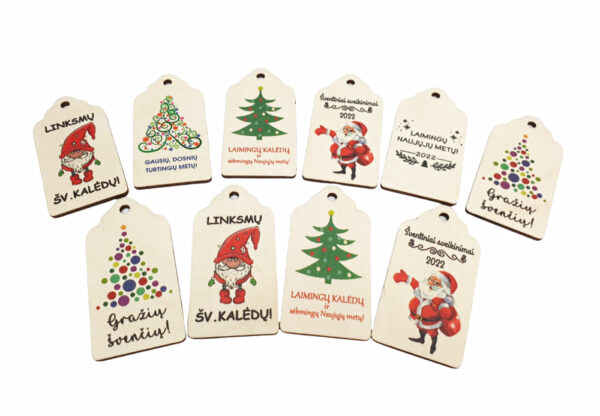 Christmas gift tag set
