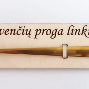 Spoon with pad  ,,Svenciu proga linkiu,,
