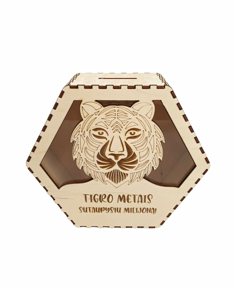 Piggy bank ,,Tigro metais sutaupysiu milijona,,