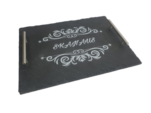 Stone tray with handle ,,SKANAUS,,
