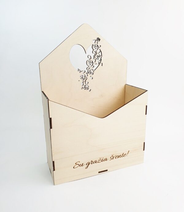 Wood envelope for flower ,,Su grazia svente,,