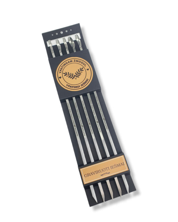 BBQ metal sticks set  ,,60 metu patirtis,, - Image 2