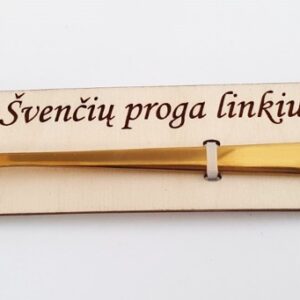 Spoon with pad  ,,Svenciu proga linkiu,,