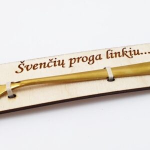 Spoon with pad  ,,Svenciu proga linkiu,,